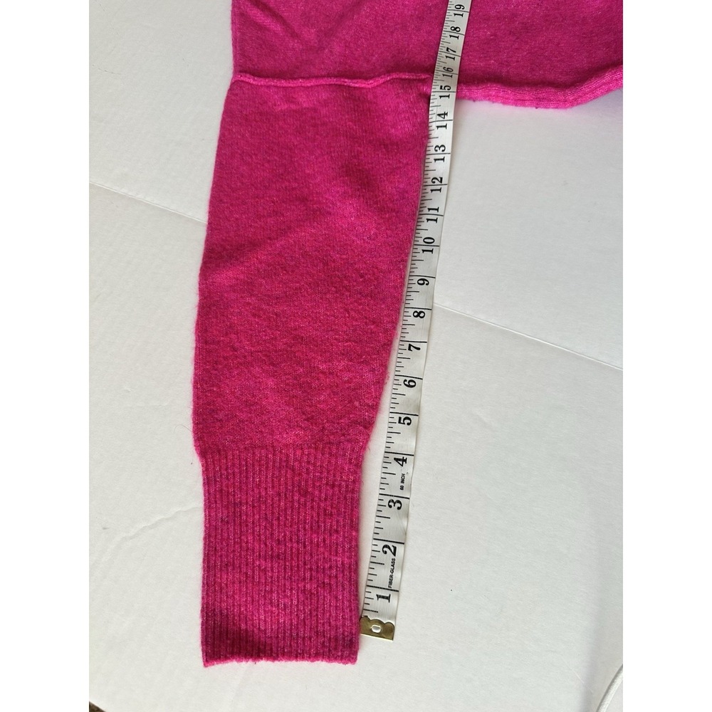 Vince Camuto Womens Pink Heathered Crewneck Seam Front Pullover Sweater Size M - Picture 8 of 10